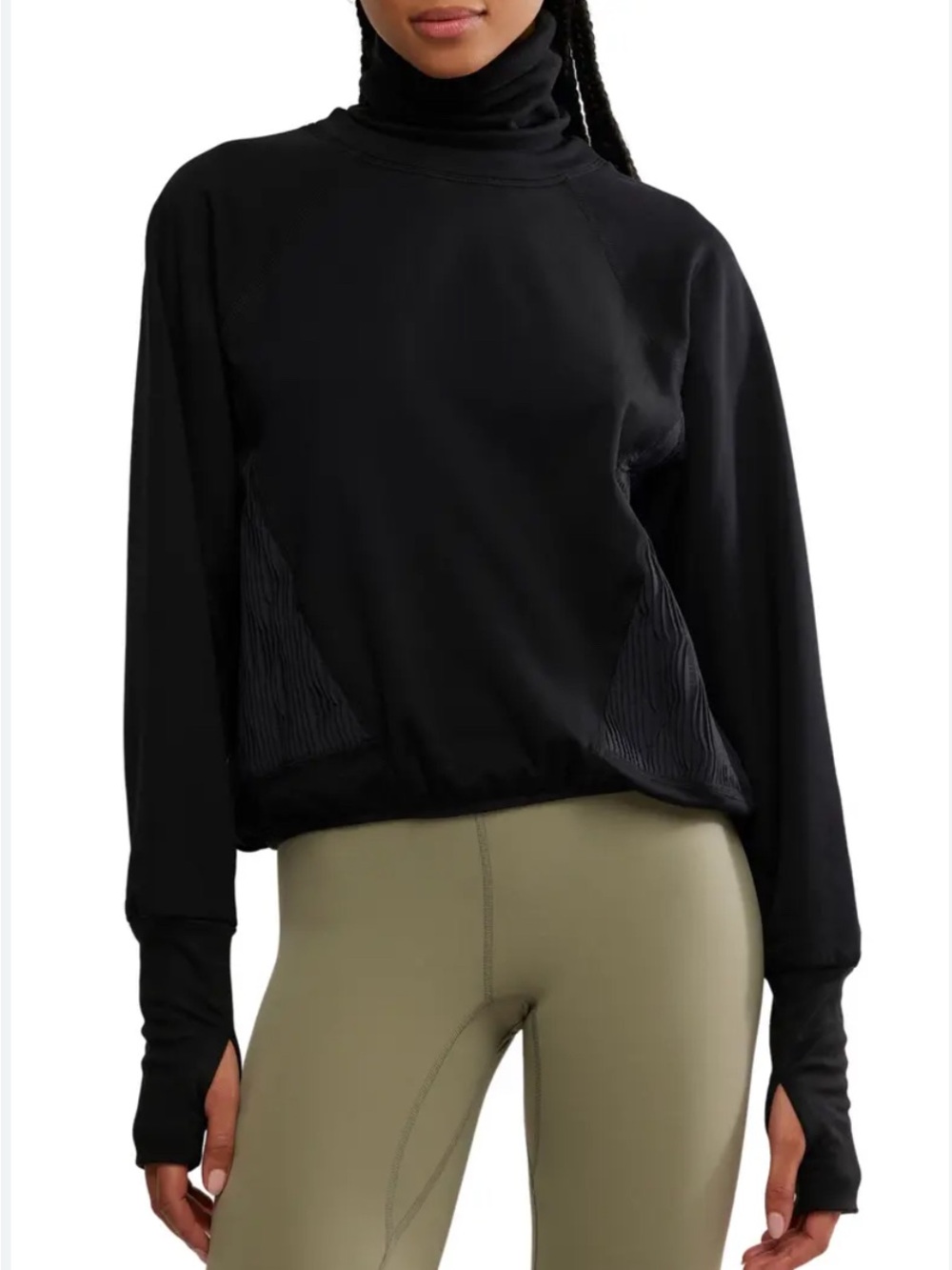 NEW! Free People Black Keepin’ Cozy Run Pullover Brand New With Tags